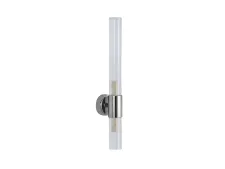 NEWPORT 7270 7274/A nickel new , Бра, Nickel Clear glass L6*H35,5*Sp7 cm G9 2*25W