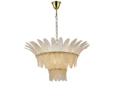 NEWPORT 8800 8812/C new gold , Люстра, Gold Clear glass with yellow sand D70*H36/200 cm E14 12*40W