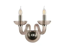 NEWPORT 8640 8642/A chrome coffee , Бра, Chrome Coffee L36*H30*SP24 cm E14 2*40W