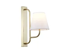 NEWPORT 4640 4641/A gold , Бра , Gold Shade white L14*H35*Sp24.5 cm E14 1*40W