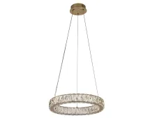 NEWPORT 8580 8580/40 C gold , Люстра, Gold 8240 Сlear crystal D40*H5,5/500 cm LED 26W 3100-4000K 2900Lm