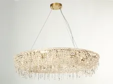 NEWPORT 10900 10910+6/S gold , Люстра, Polished champagne goldClear crystal D80*H18 cm G9 16*40W