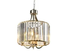 NEWPORT 12400 12404/S , Люстра, Nickel Clear crystal D32*H39 cm Е14 4*40W