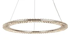 NEWPORT 8240 8241N/800 chrome , Люстра, Chrome Сlear crystal D80*H3,3/500 см LED 60W 6600Lm 3100-4000К