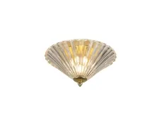 NEWPORT 8350 8355/PL mat.light gold , Потолочный светильник, Matte light gold Clear glass D31*H19 cm G9 5*25W