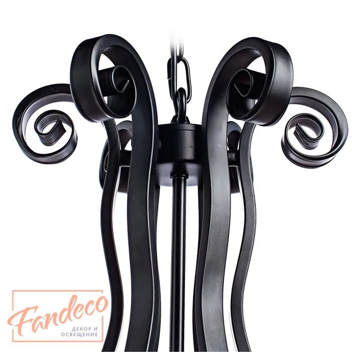 Подвесная люстра Arte Lamp SCROLL A7915LM-6BK | Дом Декора