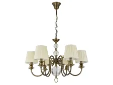 NEWPORT 3100 3106/C black brass без абажуров , Люстра, Black brass Clear glass D75*H51/151 cm Е14 6*40W