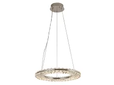 NEWPORT 8240 8241N/400 chrome , Люстра, Chrome Сlear crystal D40*H3,3/500 см LED 27W 2970Lm 3100-4000К