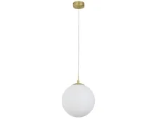 NEWPORT 3840 3840/S brass , Подвесной светильник , Brass Glass matt white D20*H24.8/250 cm Е14 1*40W