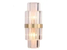 NEWPORT 10240 10244/A , Бра, Brass Clear crystal L22*H55*Sp12 cm E14 2*40W