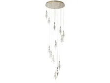 NEWPORT 8360 8360/800 gold , Люстра, Gold Clear crystal D80*H37/300 cm GU4 12*5W+13*2W 3000K 7740Lm