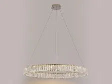 NEWPORT 8240 8240N/80 chrome , Люстра, Chrome Сlear crystal D80*H7,6/500 см LED 59W 5500Lm 3100-4000К