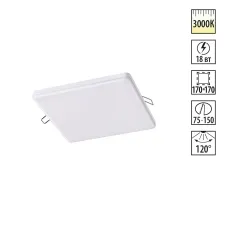 358149 NT Светильник LED 18Вт 3000К 85-265В IP20 SPOT