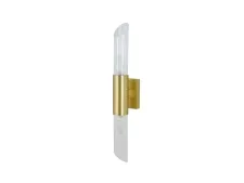 NEWPORT 7270 7272/A brass new , Бра, Matt brass Clear glass L7*H50*Sp9,5 cm Е14 2*40W