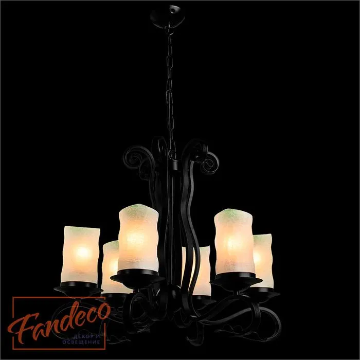 Подвесная люстра Arte Lamp SCROLL A7915LM-6BK | Дом Декора