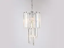 NEWPORT 31100 31103/S nickel , Люстра, Nickel Clear crystal D30*H58 cm E14 4*40W
