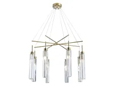 NEWPORT 4520 4524+4/S gold , Люстра, Gold Clear crystal D69*H51 cm G9 8*25W