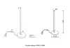 Настольная лампа Crystal Lux LARGO LG9W GOLD | Дом Декора