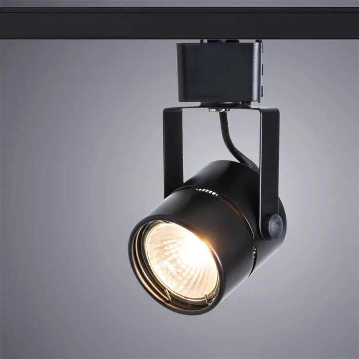 Трековый светильник Arte Lamp MIZAR A1311PL-1BK | Дом Декора
